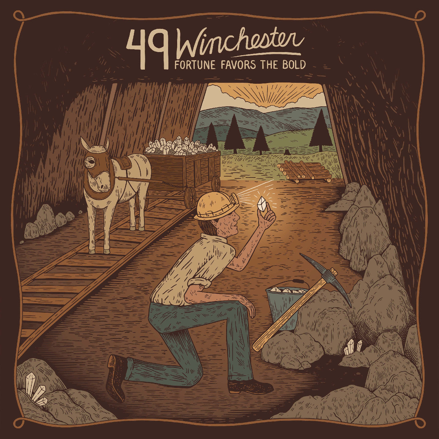 49 Winchester - And Green Splatter Vinyl) Fortune Favors The Bold (Red, Marigold Vinyl