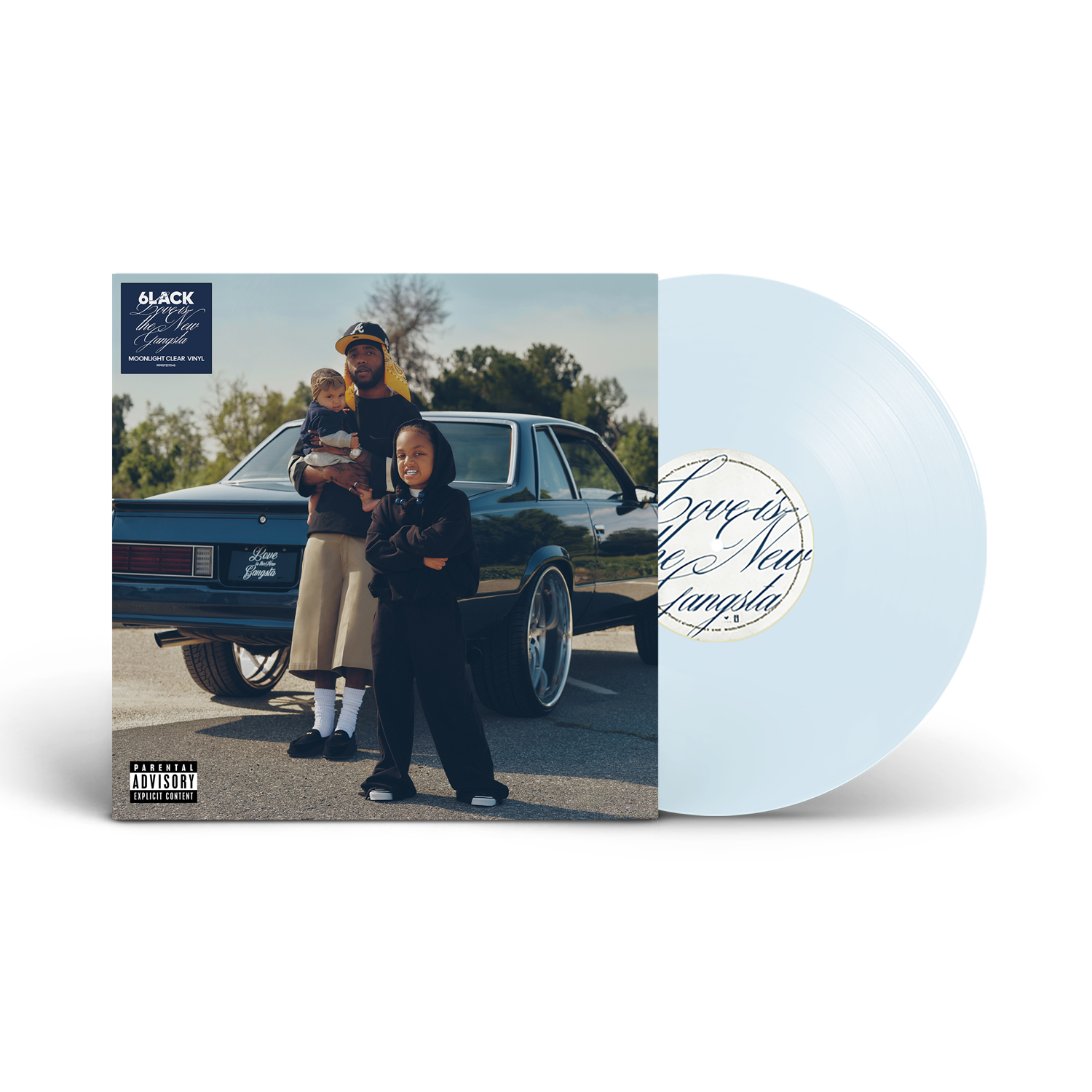 6lack - Love Is The New Gangsta (Alternate Cover) [Moonlight Clear Vinyl] Vinyl