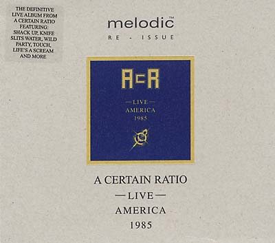A Certain Ratio - Live America 1985 CD CD