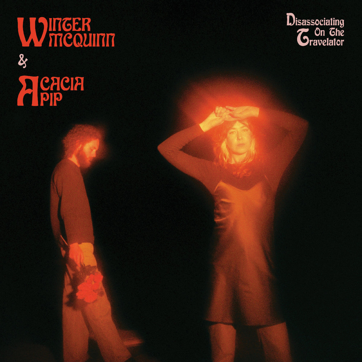 Acacia Mcquinn Winter & Pip - Disassociating On The Travelator ("Pink Haze" Magenta/White Blend Vinyl) Vinyl
