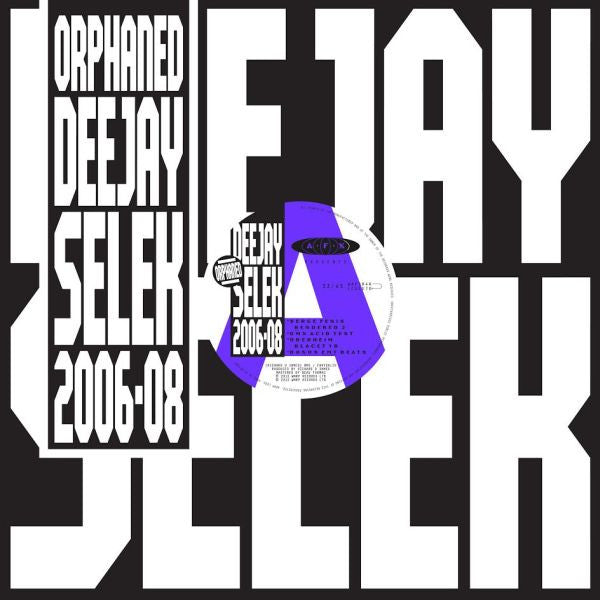 AFX - Orphaned Deejay Selek 2006-2008 (12") Vinyl 12 LP in die-cut and spot glossed sleeves w/ DL