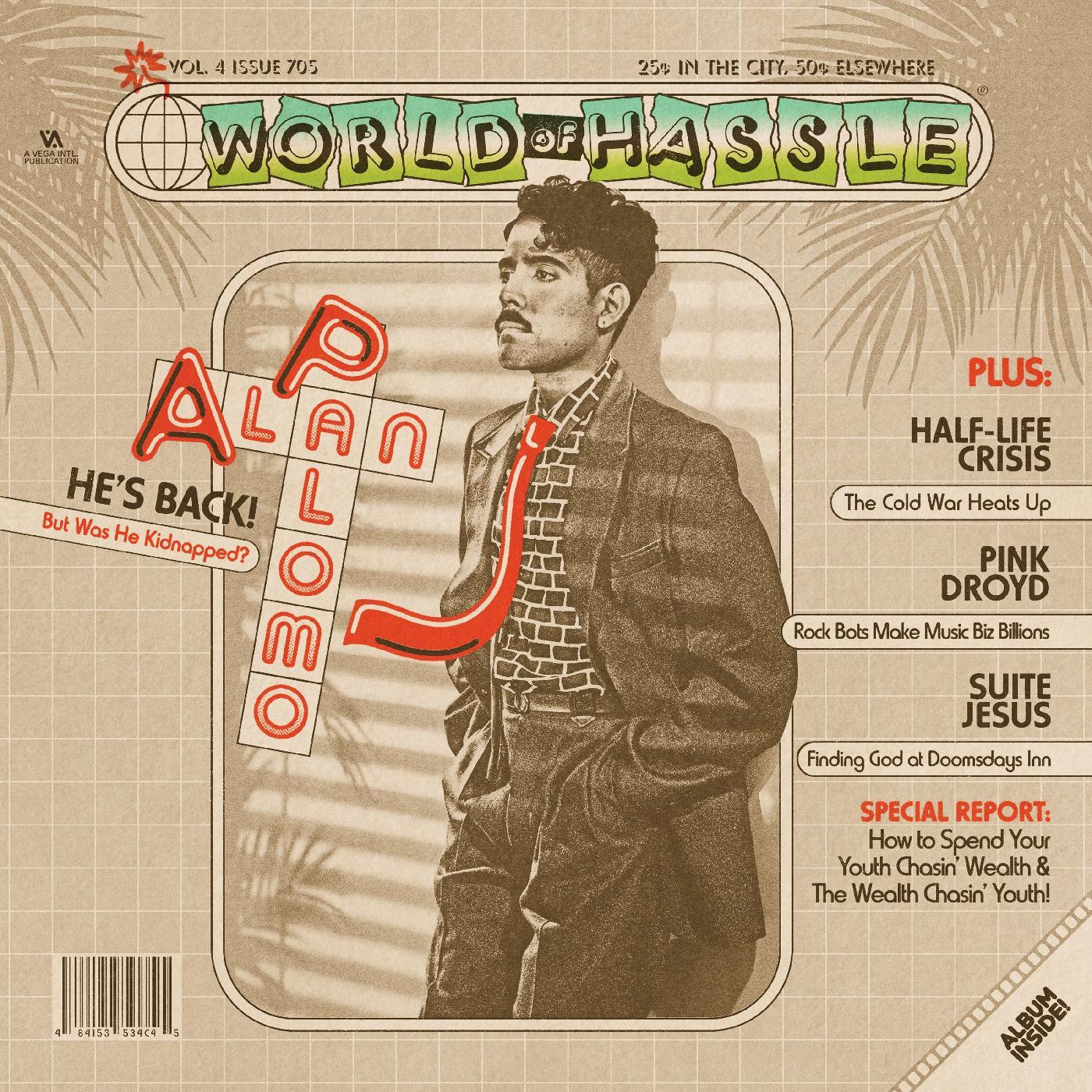 Alan Palomo - World of Hassle Vinyl 2LP Gatefold Jacket, Printed Inner Sleeve
