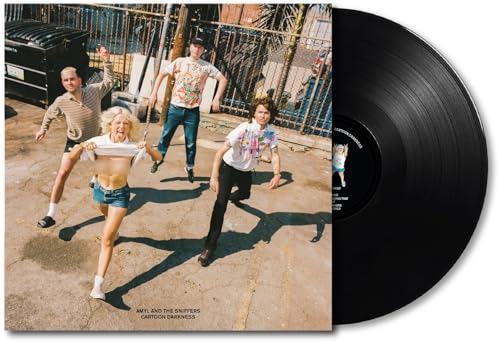 Amyl And The Sniffers - Cartoon Darkness (Cartoon Black Edition) [Explicit Content] (Poster) Vinyl