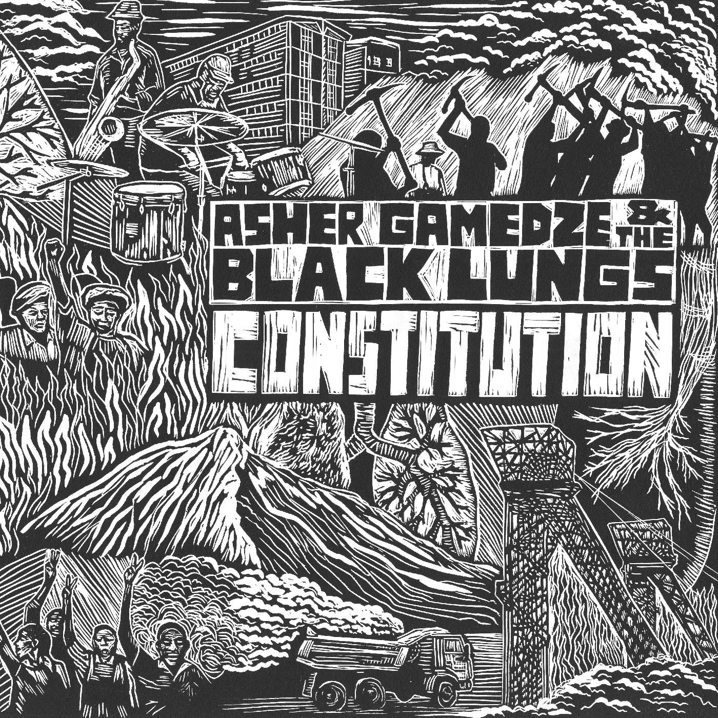 Asher & The Black Lungs Gamedze - Constitution CD CD, Shiny Compact Disc in 4-Panel Digipack