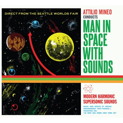 Attilio Mineo - Man In Space With Sounds (GREEN & YELLOW SWIRL VINYL) Vinyl LP Green & Yellow Swirl Vinyl