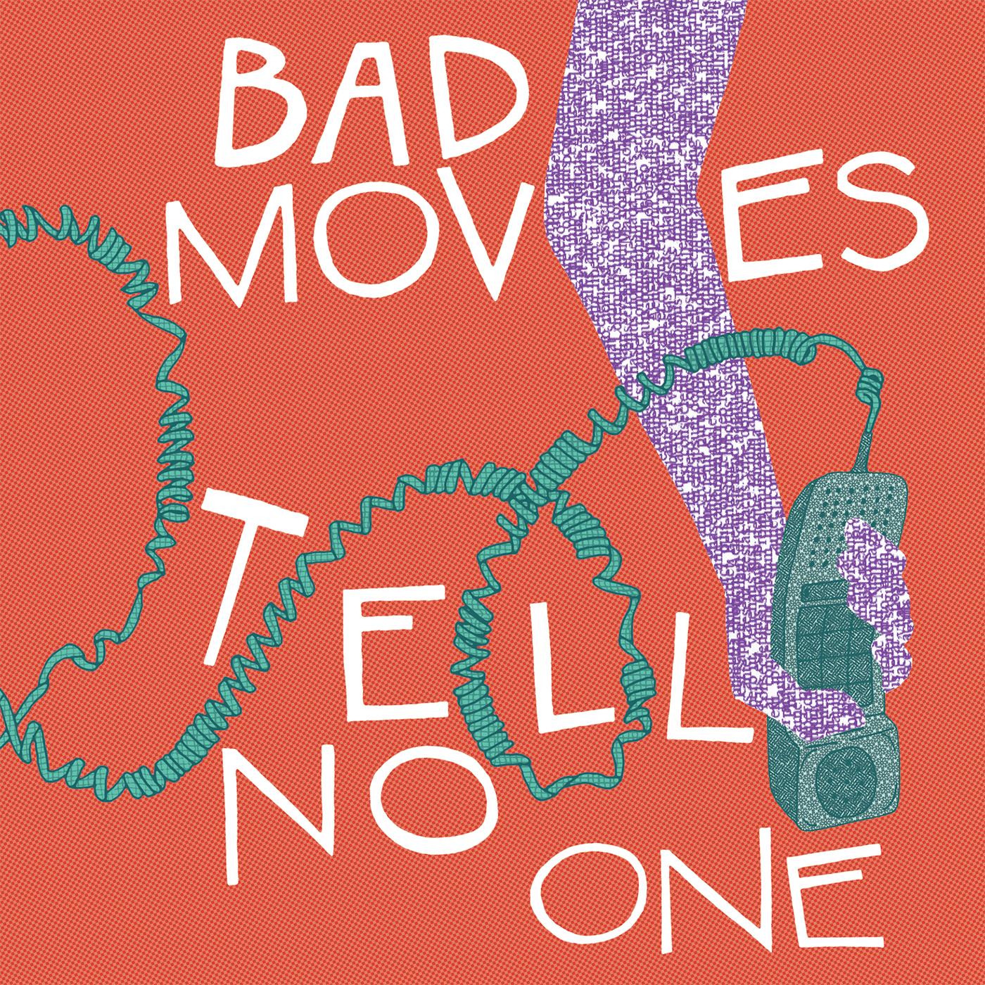 Bad Moves - Tell No One (TRANSLUCENT PURPLE VINYL) Vinyl LP Translucent Purple Vinyl - Download Card Included