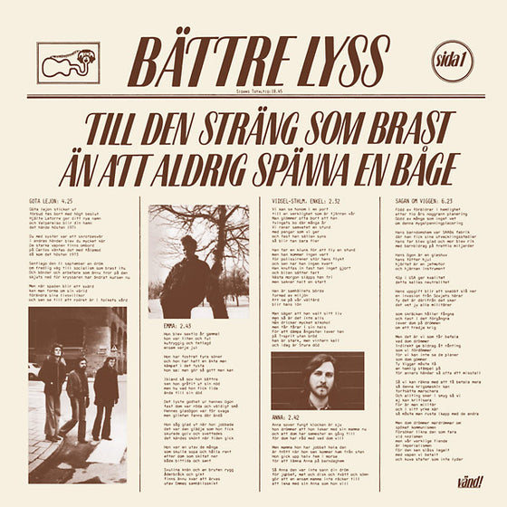 BATTRE LYSS - Till Den Strang Som Brast An Att Aldrig Spanna En Bage Vinyl LP