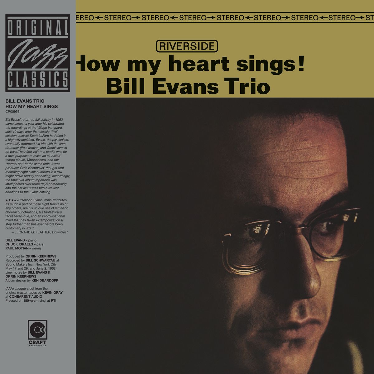 Bill Evans Trio - How My Heart Sings (Original Jazz Classics Series) (180G) [LP] Vinyl