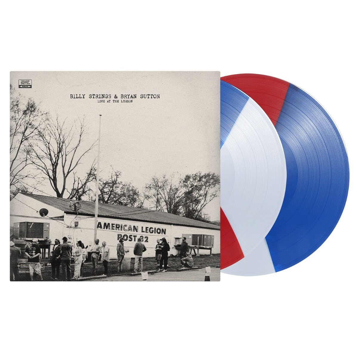 Billy Strings & Bryan Sutton - Live at the Legion Indie Exclusive, tri-color (red, white, blue) Vinyl