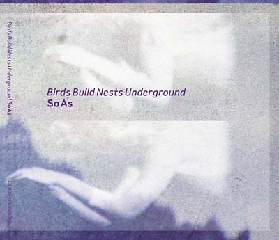 BIRDS BUILD NESTS UNDERGROUND - So As CD CD