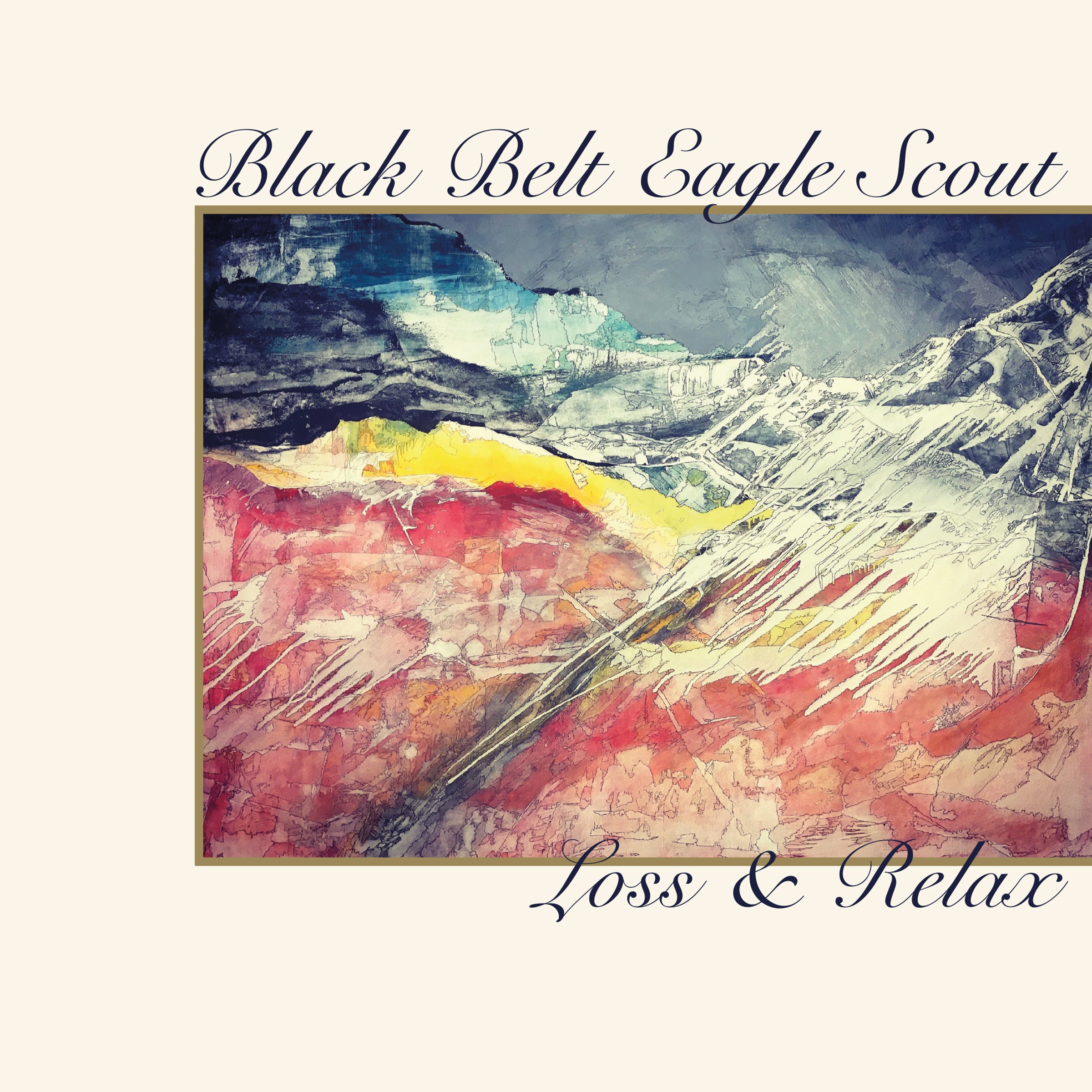 Black Belt Eagle Scout - Loss & Relax b/w Half Colored Hair Vinyl SI