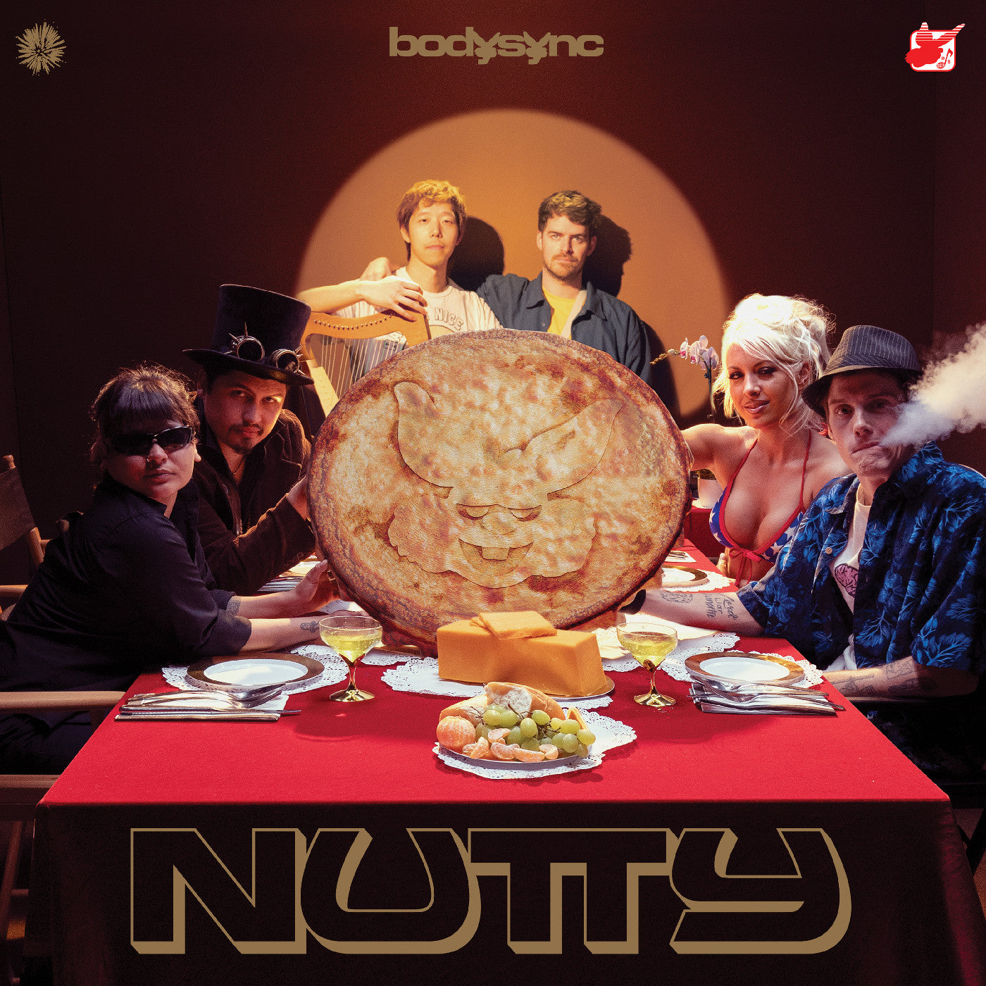 Bodysync - NUTTY (RED VINYL) Vinyl LP, Red Vinyl, Printed Inner w/ 3mm Spine Sleeve
