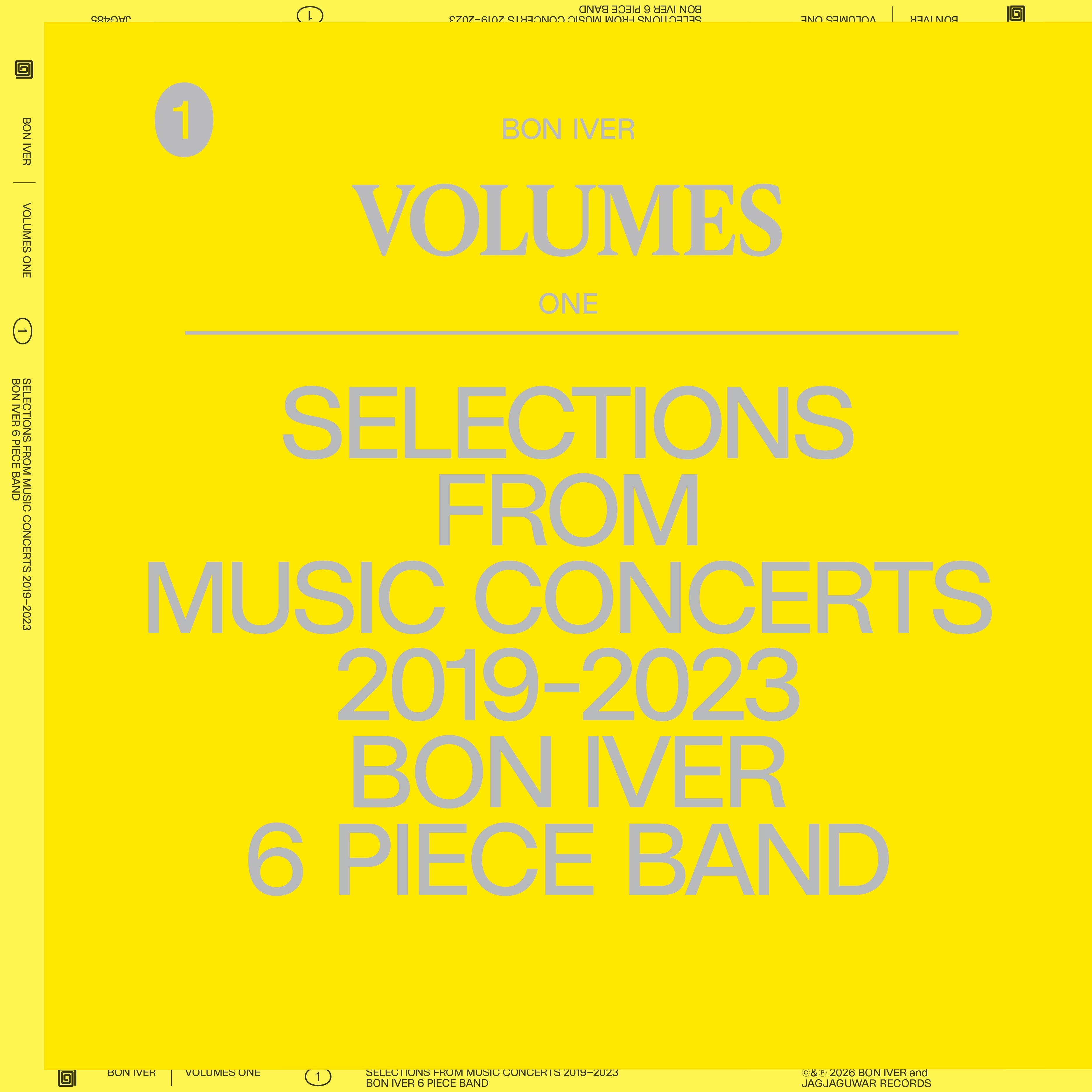 Bon Iver - Volumes: One Selections From Music Concerts 2019-2023 6 Piece Band Vinyl