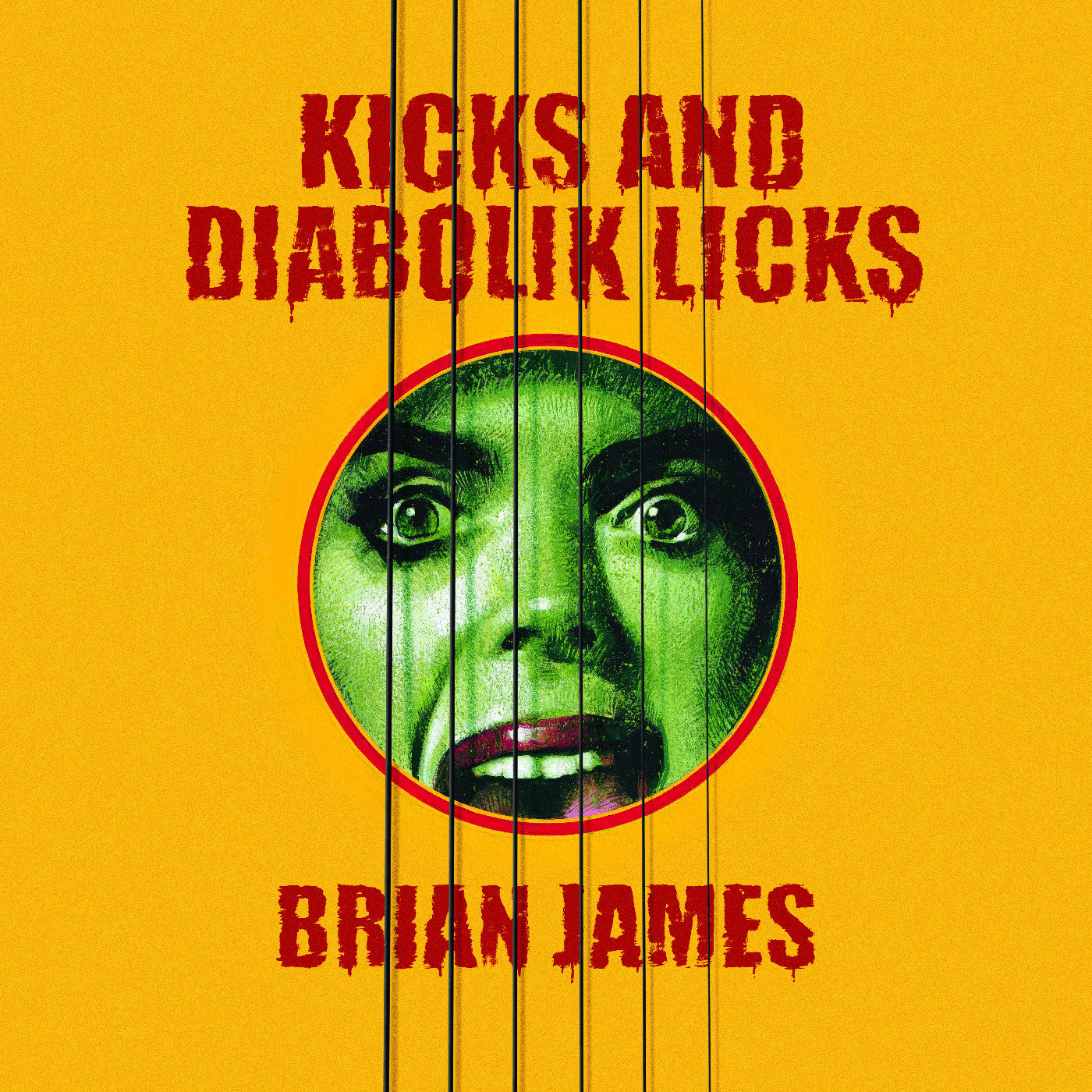 Brian James - Kicks…And Diabolik Licks (Yellow Vinyl) Vinyl