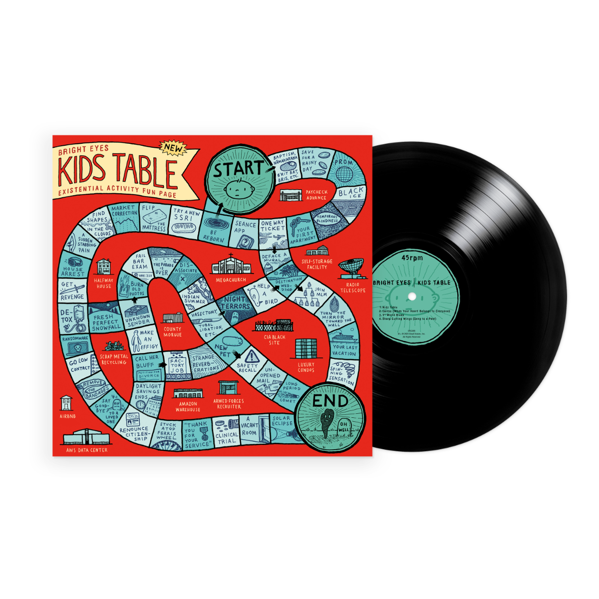 Bright Eyes' - Kids Table Ep [Black Vinyl] Vinyl