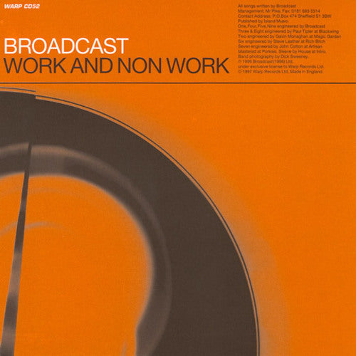 Broadcast - Work & Non-Work Vinyl 1LP w/ printed innersleeve