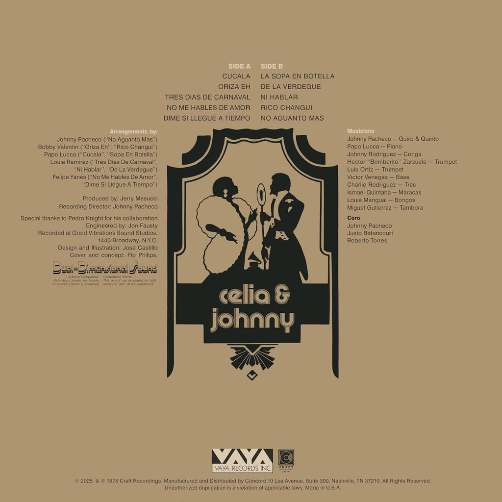 Celia Cruz & Johnny Pacheco - Tremendo Cache' (180 Gram Vinyl, Anniversary Edition) Vinyl