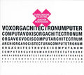 CHARLEMAGNE PALESTINE & JOACHIM MONTESSUIS - Voxorgachitectronumputer CD CD