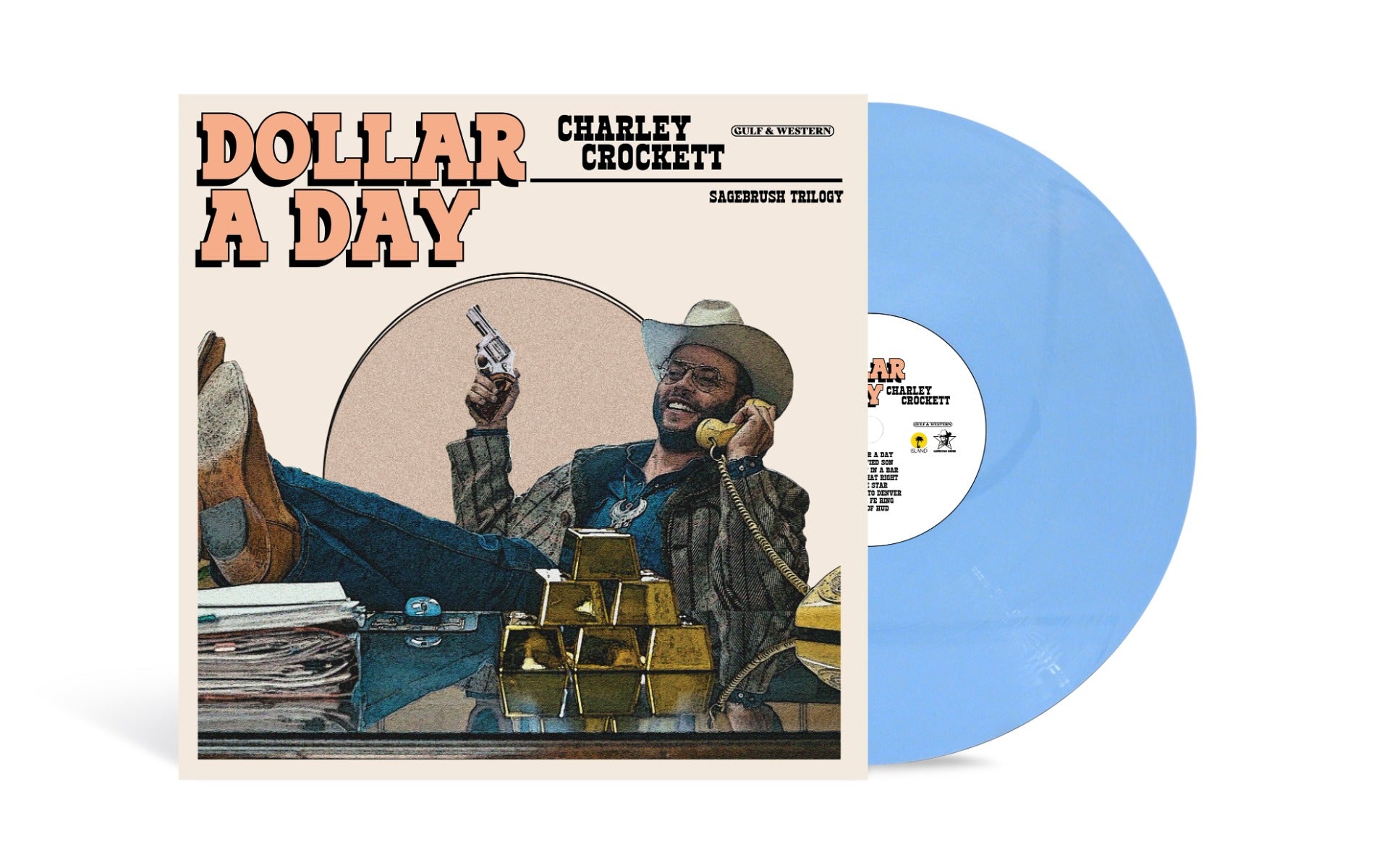 Charley Crockett - Dollar A Day (Indie Exclusive) [Pale Cornflower Blue Vinyl] Vinyl