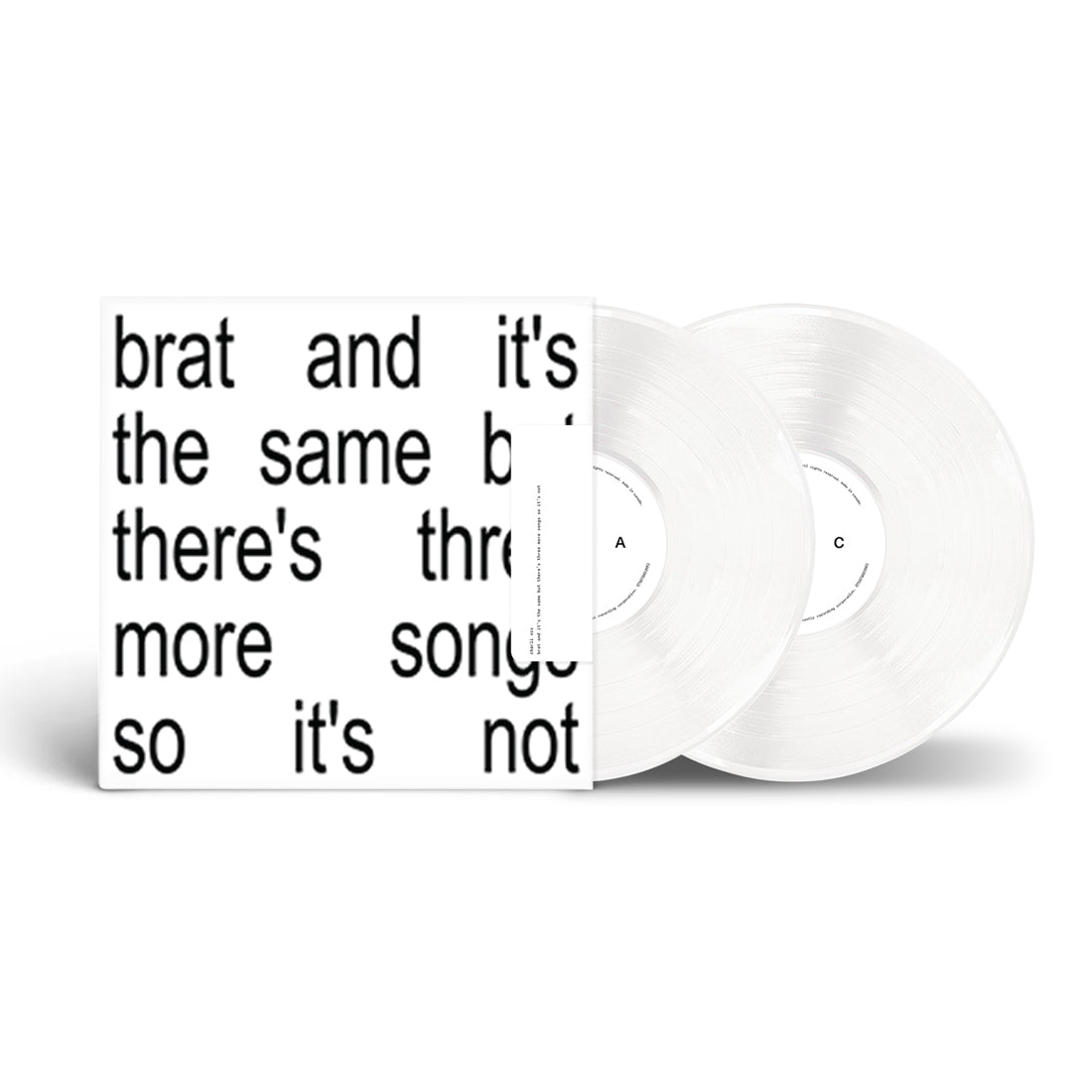 Charli XCX - Brat and It’s the Same But There’s Three More Songs So It’s Not (Colored Vinyl, White) (2LP) Vinyl