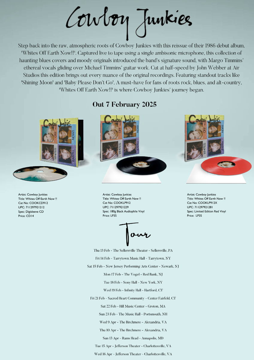 Cowboy Junkies - Whites Off Earth Now (Red Colored Vinyl, Limited Edition) Vinyl