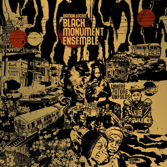 Damon - Black Monument Ensemble Locks - Where Future Unfolds Vinyl LP Black Vinyl LP in Gold Foil Gatefold Heavyweight Tip-On Jacket, w/ IA OBI Strip & Inner Sleeve
