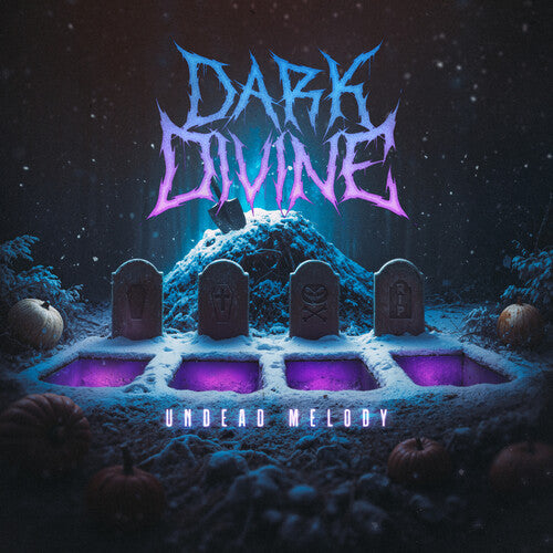 Dark Divine - Undead Melody [Electric Blue & Violet Cloudy W/ Black Splatter] Vinyl