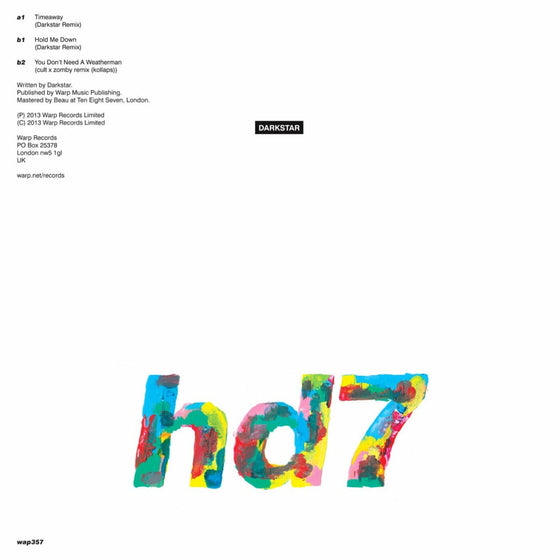 Darkstar - HD7 Vinyl 12" spined sleeve