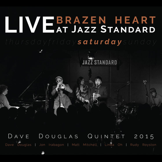 Dave Quintet Douglas - Brazen Heart Live at Jazz Standard - Saturday CD 2CD Slim Wallet