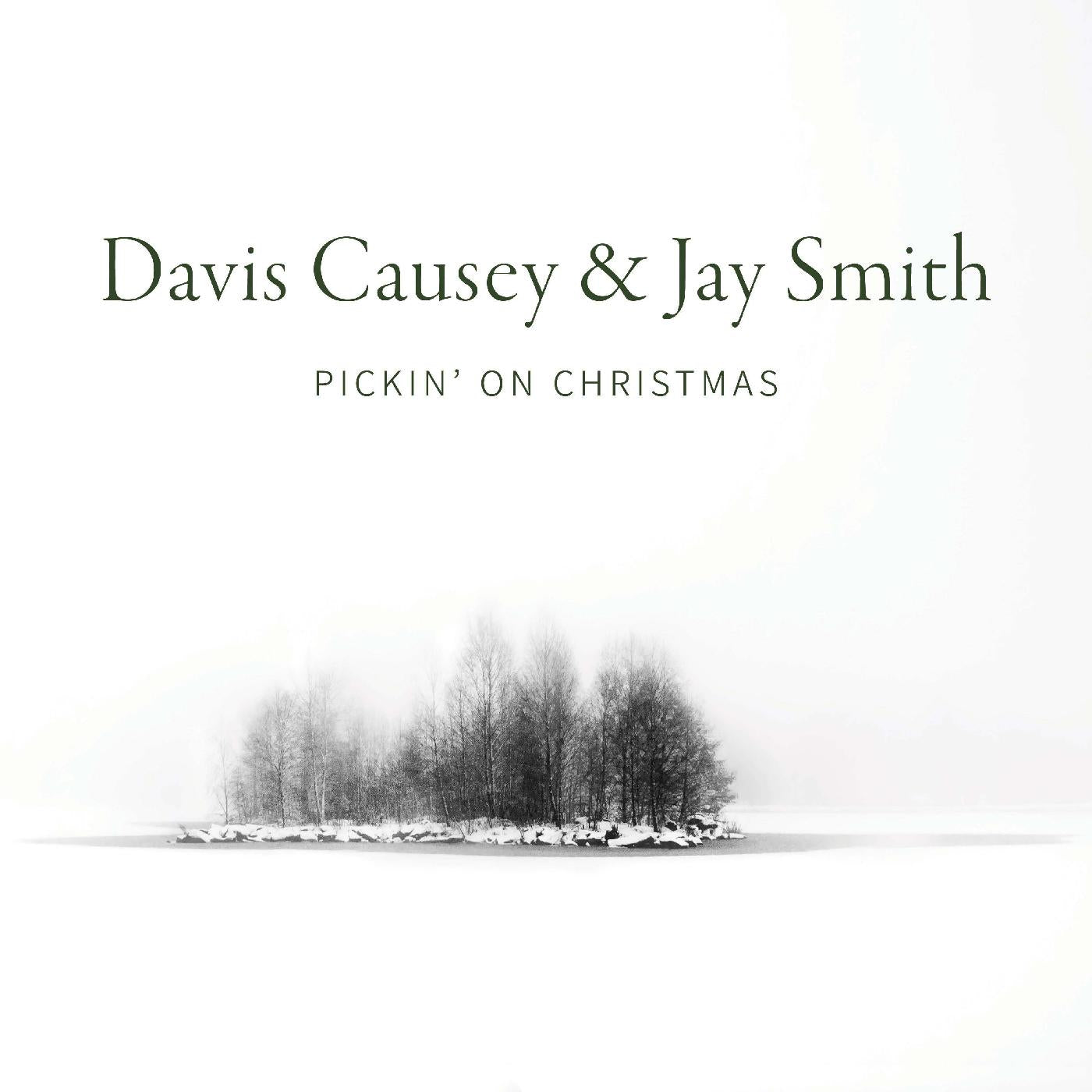 Davis & Jay Smith Causey - Pickin' On Christmas ("SNOWGLOBE" CLEAR WITH WHITE FLECKED VINYL) Vinyl LP "Snowglobe" Clear w/ White Flecked Vinyl, Jacket