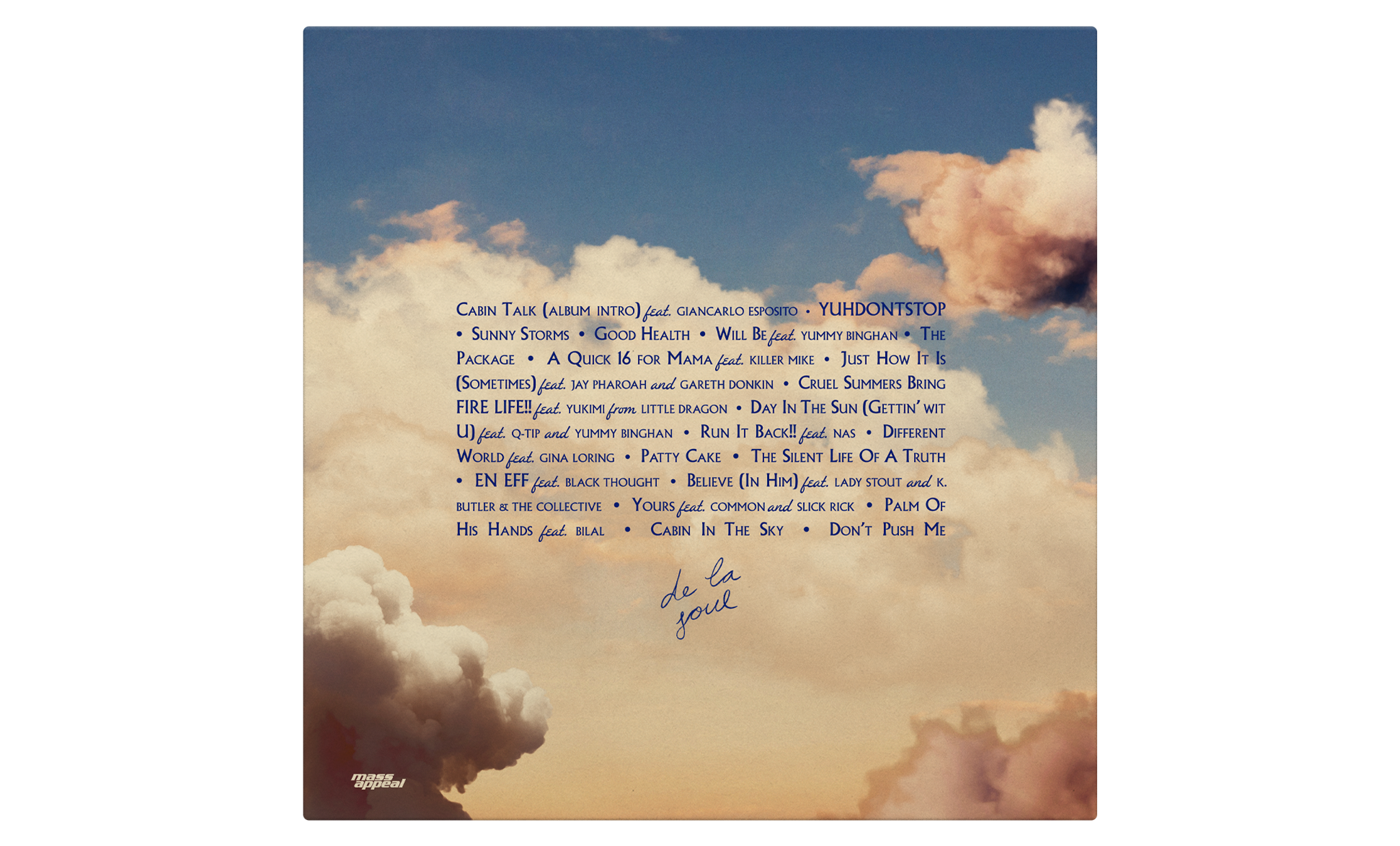 De La Soul - Cabin In The Sky (Alternate Cover) [Opaque Sky Blue Vinyl] Vinyl