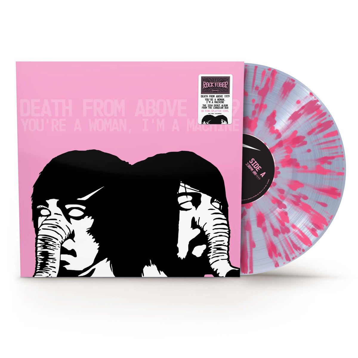 Death From Above 1979 - You're a Woman, I'm A Machine (RKTBR25)(1LP Clear with Pink Splatter Vinyl) Vinyl