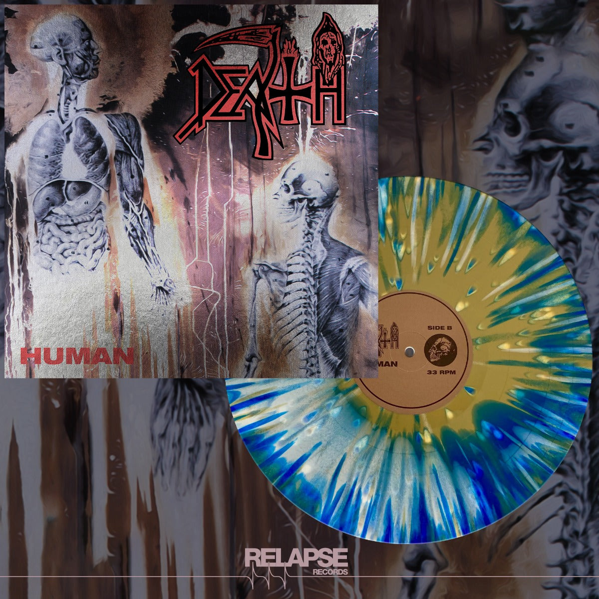 Death - Human (Colored Vinyl, White, Blue, Gold, Splatter) Vinyl