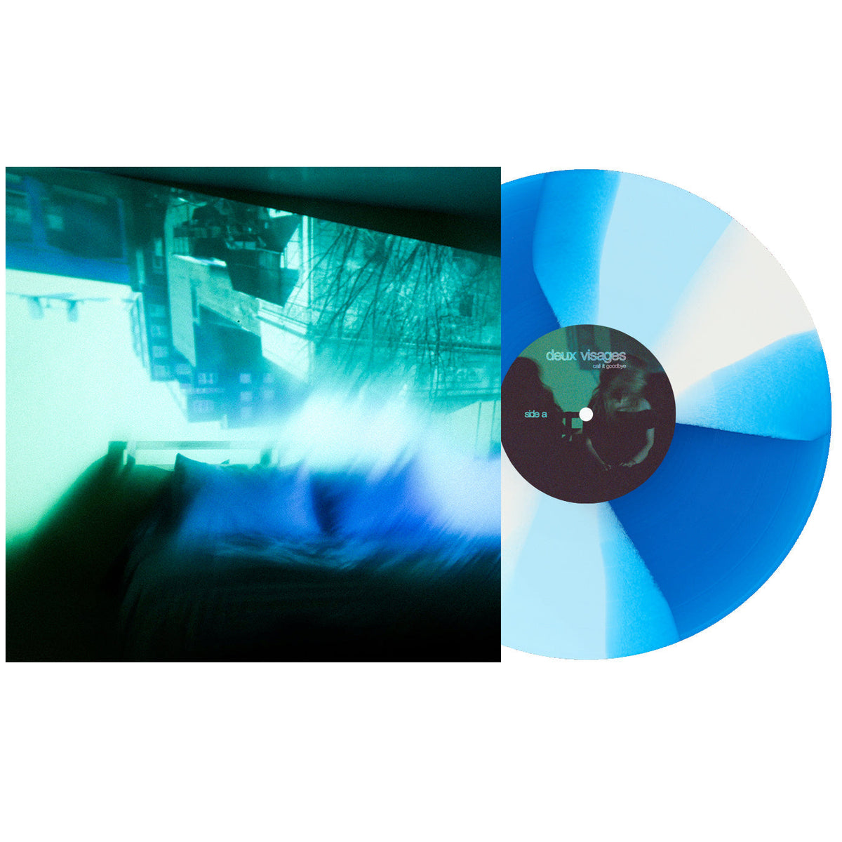 Deux Visages - Call It Goodbye (Indie Exclusive) [Blue W/ Baby Blue & White Twist] Vinyl