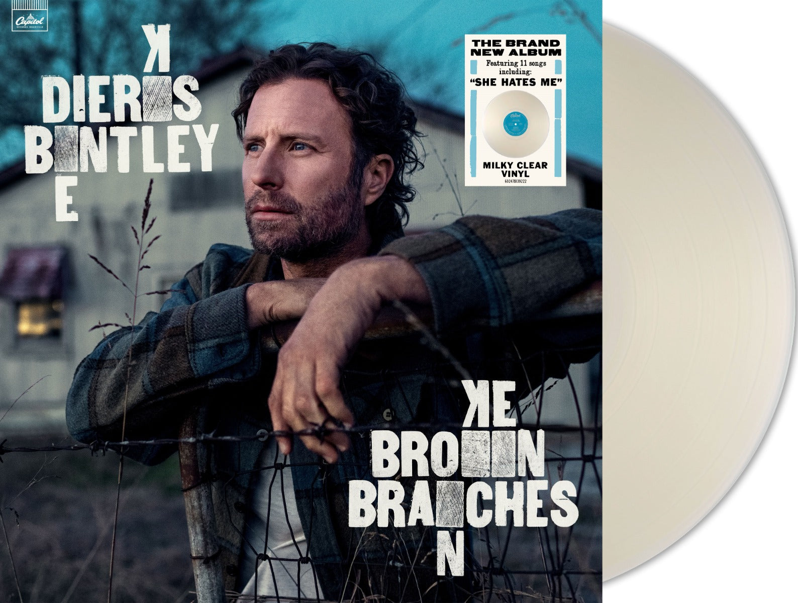 Dierks Bentley - Broken Branches (Indie Exclusive Milky Clear Vinyl) Vinyl