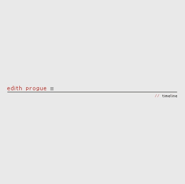 EDITH PROGUE - Timeline Vinyl LP