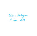 ELIANE RADIGUE - 11 Dec 80 CD 2CD