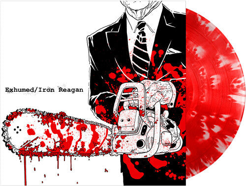 Exhumed/Iron Reagan - Split 12" [Red, White Splatter] Vinyl