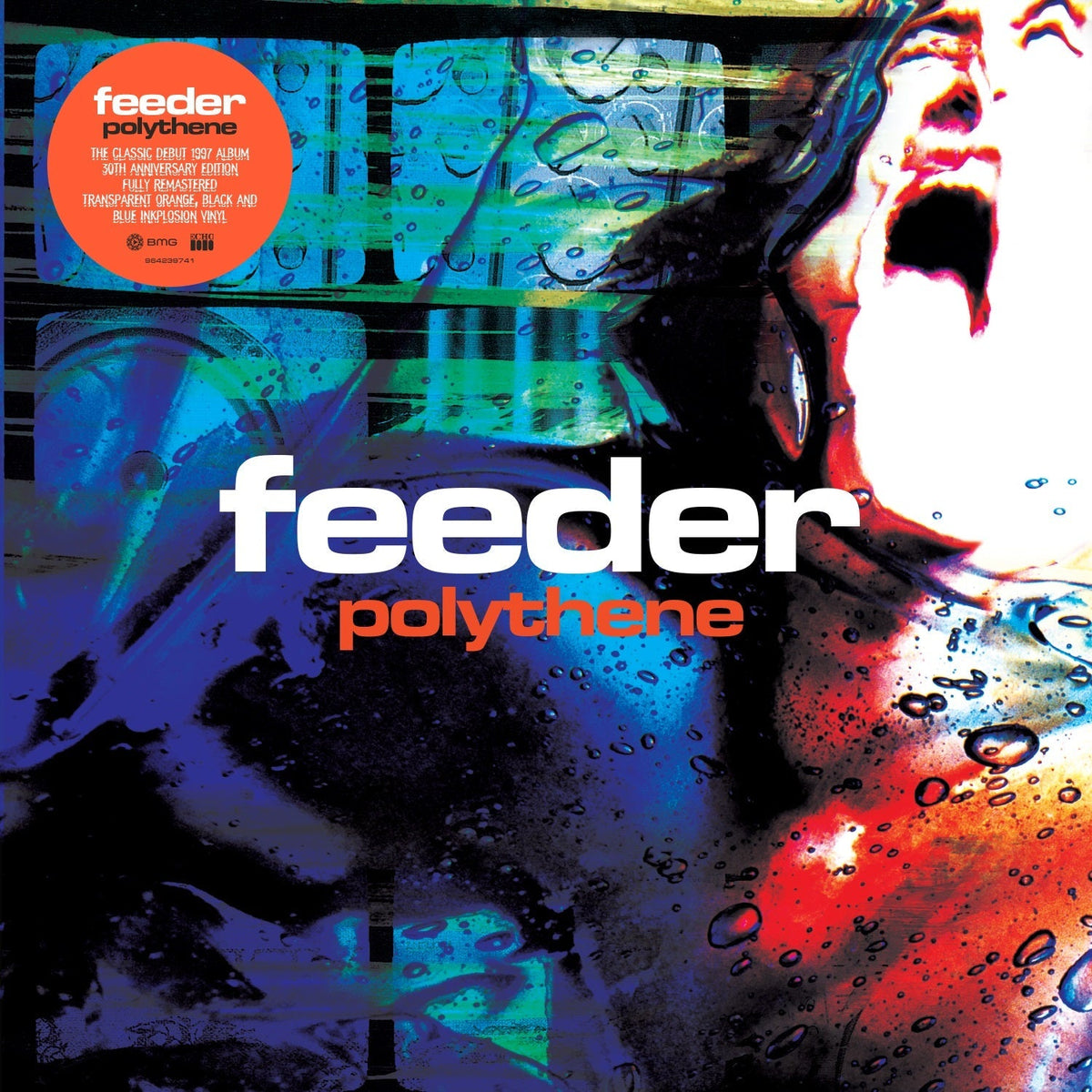 Feeder - Polythene (30Th Anniversary) [Transparent Orange/Black/Blue LP] Vinyl
