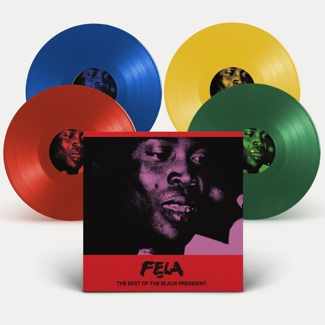 Fela Kuti - The Best of the Black President (Colored Vinyl, Red, Green, Blue, Yellow) (4 Lp's) Vinyl