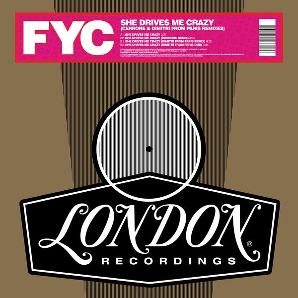 Fine Young Cannibals - She Drives Me Crazy (Cerrone & Dimitri From Paris Remixes) Vinyl 12"