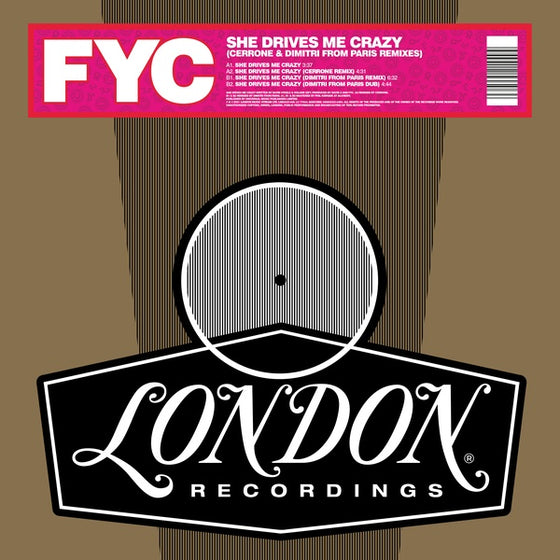 Fine Young Cannibals - She Drives Me Crazy (Cerrone & Dimitri From Paris Remixes) Vinyl 12"