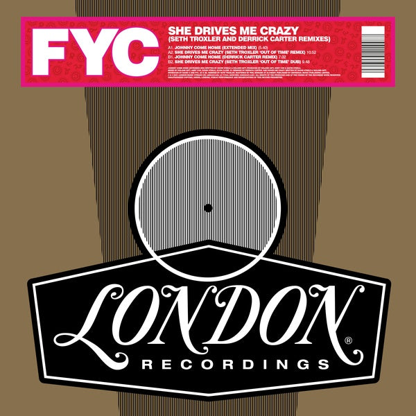 Fine Young Cannibals - She Drives Me Crazy (Derrick Carter And Seth Troxler Remixes) Vinyl 12"
