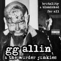 GG & The Murder Junkies Allin - Brutality And Bloodshed For All (CLEAR ORANGE VINYL) Vinyl LP Clear Orange Vinyl