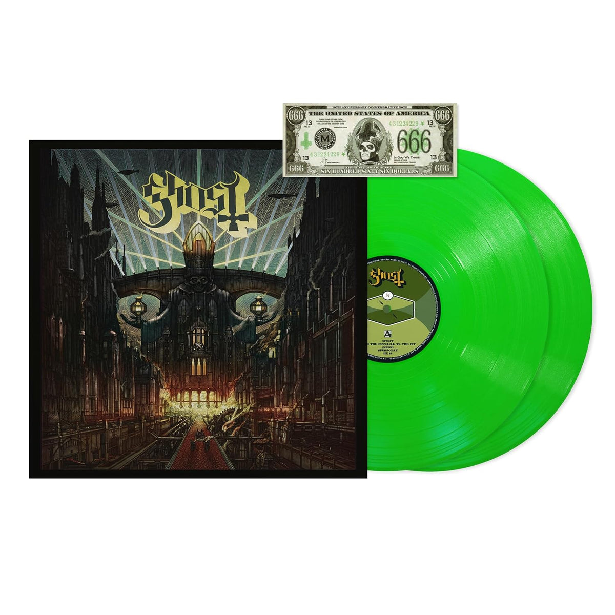 Ghost - Meliora Deluxe (Limited Edition, Deluxe Edition, Neon Green Colored Vinyl, Anniversary Edition) Vinyl