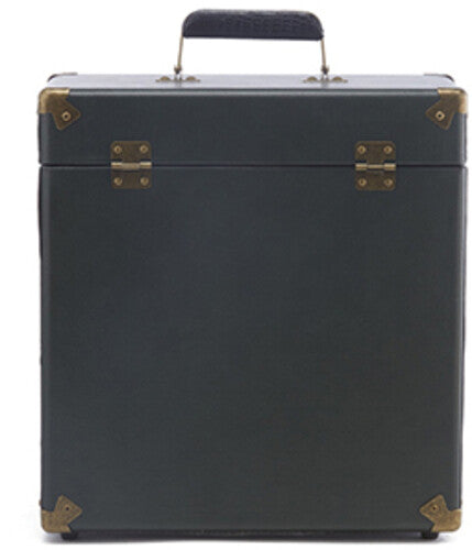 GPO - GPO Retro SWB18GB 12 " Vinyl Record Case 35 Count Capacity Removable Lid - Rustic Green with Black Interior) Vinyl Accessories