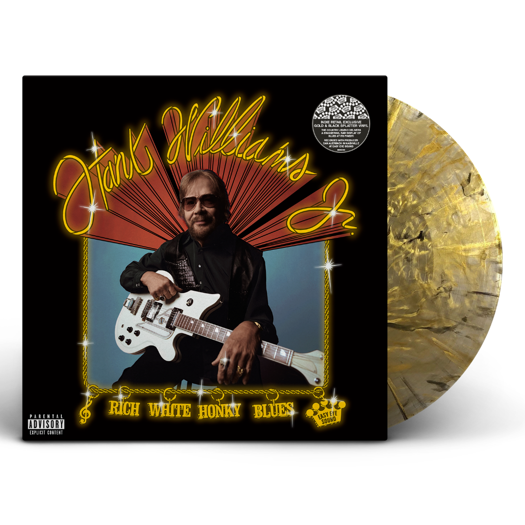 Hank Williams Jr. - Rich White Honky Blues [Explicit Content] (Colored Vinyl, Gold & Black Splatter, Indie Exclusive) Vinyl