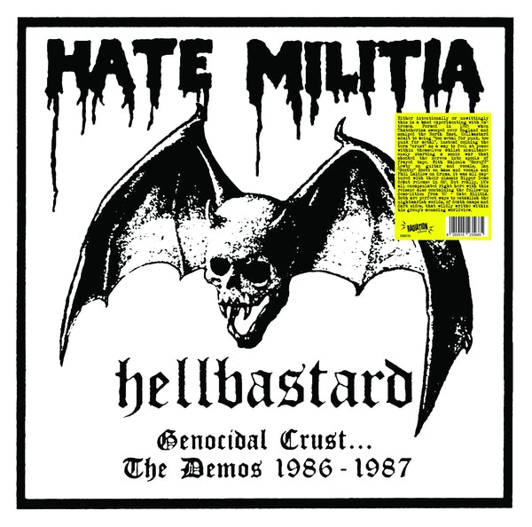 HELLBASTARD - Genocidal Crust: The Demos 1986-1987 (Color Vinyl) Vinyl 2LP