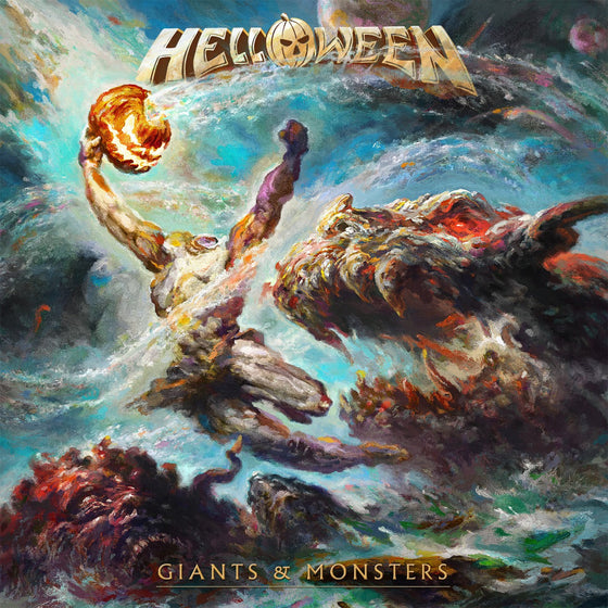 Helloween - Giants & Monsters (Indie Exclusive) (Yellow Marble Vinyl) (Pumpkin Etching & Booklet) [2LP] Vinyl