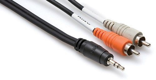 Hosa Technology - Hosa Stereo Breakout 3.5 MM TRS to Dual RCA 6 Ft Audio Cable
